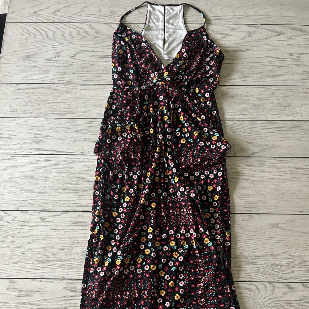 BCBG Spring Floral Midi Dress